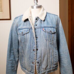 Levi's Denim Coat with Sherpa Lining, L